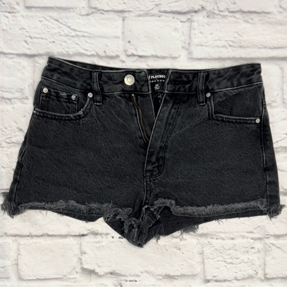 Pacsun Playboy Jean Shorts